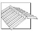 108654 4FT. 2X12IN. GR RID CAP COLOR:SOLAR GRAY