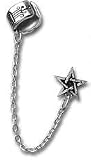 Pentagram Cuff Stud Earring by Alchemy Gothic, England
