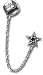 Pentagram Cuff Stud Earring by Alchemy Gothic, England