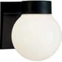 Outdoor Wall Light Fixture - Glass Globe by American-De Rosa Lamparts,Inc.