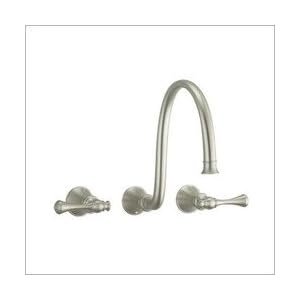  Buy Kohler K T16107 4A BV Brushed Bronze Revival Double Handle Widespread Wall Mounted Bathroom Faucet w with best Review