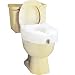 E Z Lock Raised Toilet Seat without Padded Armrest