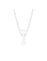 Silvertone Initial L Pendant Necklace