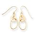 Sardelli - 14kt Gold Circle & Oval Dangle Earrings