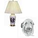 Porcelain Lamp with Irish Wolfhound