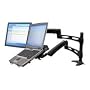Lx Dual Desk Mount Arm, Black
