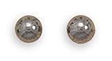 4mm Hematite Bead Stud Earrings