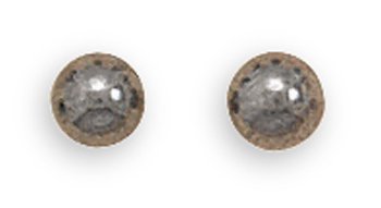 4mm Hematite Bead Stud Earrings
