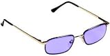ACE (DIDYMIUM) GLASS WORKING SPECTACLES IN ECONOMY METAL ANTIQUE GOLD FRAME ? 53mm EYE SIZE
