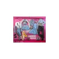 Barbie Fashion Fever - Lots of Looks Fashion Clothes for Barbie in Blue Colors - 2007 Mattel