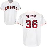 MLB Men's Los Angeles Angels Of Anaheim Jered Weaver White Home Short Sleeve 6 Button Synthetic Replica Baseball Jersey Big & Tall Spring 2012  (White, XXX-Large)