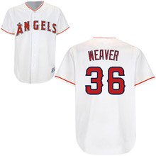 MLB Men's Los Angeles Angels Of Anaheim Jered Weaver White Home Short Sleeve 6 Button Synthetic Replica Baseball Jersey Big & Tall Spring 2012  (White, XXX-Large)