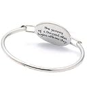 Baroni Children's Oval ID Bangle Bracelet