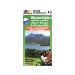 Deutsche Radtourenkarte, Bl.46, M�nchen, Salzburg, Tegernseer Tal, Schliersee, Inntal, Chiemgau, Bertesgadener Land