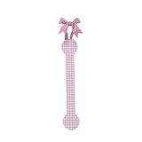 Pink Gingham Hanging Letter - L