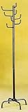 Eight Hook Black Coat Rack