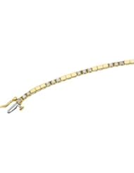 14K Yellow-Gold 9/10 Ct Tw Diamond Bracelet by US Gems