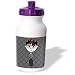 Janna Salak Designs Gothic - Cute Goth Punk Rock Boy Red Grey - Water Bottles