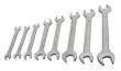 Westward 1EYD8 Open End Wrench Set, Metric, 8 PC