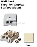 Dimmer Switches: 41088-IDB Leviton Telephone Surface Mount Jacks