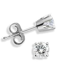 Baby 0.10 TCW White Gold Diamond Stud Earrings