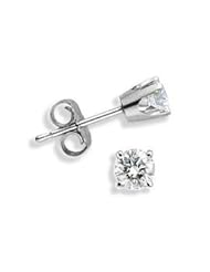 Baby 0.20 TCW White Gold Diamond Stud Earrings