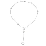 Lariat Designer Style .925 Sterling Silver Necklace