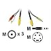 6ft Value Series Bi-Directional S-Video + 3.5mm Audio to RCA Audio/Video Cable