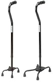 Bariatric Quad Cane - Black, 6' x 8 footprint