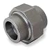 Industrial Grade 1MNU8 Union, 1 1/2 In, Socket Weld, Black Steel