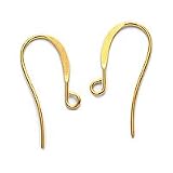 Gold Plated Long Elegant Earring Hooks (50)