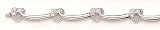 10kt White Gold Diamond Heart Bracelet- DS1203