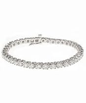 14k White Gold 6 Carat Diamond Tennis Bracelet (G-H,I1), 7