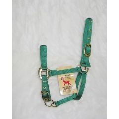 Hamilton 3/4-Inch Adjustable Chin Halter with Snap,200 to 300-Pound Weanling, Green