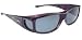Fitovers Eyewear - Jett Collection Designed to Fit Over Medium Oval Frames Not Exceeding 143mm X 39mm - Purple Haze/polarized Grey