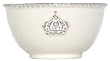Majolica Ceramic Pottery Crown Cereal Bowl White 5.5" D Set / 2