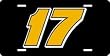 Matt Kenseth Black Laser Cut License Plate - SET OF 6 - Sports Merchandise
