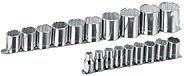 Armstrong 15-545 19pc 1/2 Drive 12pt Fractional Socket Set