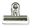Industrial Grade 2WFV7 Bulldog Clip, 1 1/4 In W, Silver, PK36