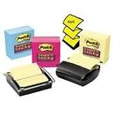3M R440-FFSS 3M Post-it Super Sticky Pop-Up Refills, 4 x 4, Fuchsia, Five 90-Sheet Pads/Pack Image