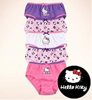 5 Pack Younger Girls Pure Cotton Hello Kitty Briefs