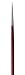 da Vinci Oil & Acrylic Series 1610 Oil Paint Brush, Round Kolinsky Red Sable, Size 2/0 (1610-00)