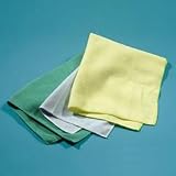 Microfiber Cleaning Cloths for All Purpose Cleaning green . 16 x 16, 12 Cloths per Case.