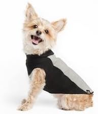 Portland Pullover Dog Jacket - Gray and Black : See description for size