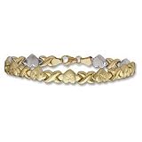 Reversible 10K Hugs & Kisses Bracelet