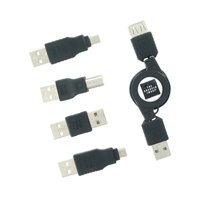 Sharper Image Universal Retractable USB Cable Kit
