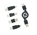 Sharper Image Universal Retractable USB Cable Kit