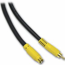 Electronics: Cables To Go   27965   12ft Value Series Bi directional S Video To RCA Cable  Black 