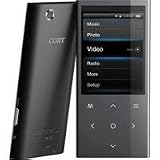Coby 8 GB 2.4-Inch Touchpad Video MP3 Player with FM, Stereo Speaker and Camera (Black)