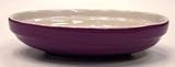 Ceramic Wide Rim Cat Dish 6.25 Purple